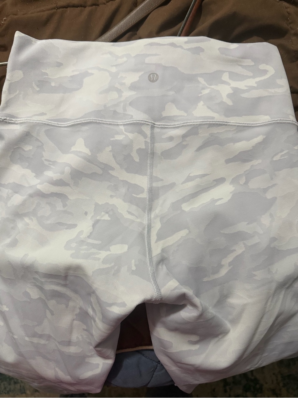 lululemon athletica White & Light Gray Camo High-Rise Leggings